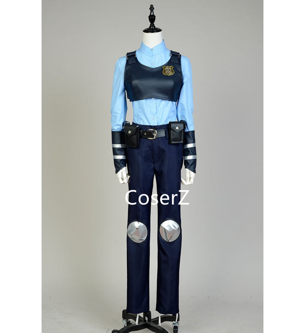 Zootopia Rabbit Bunny Officer Judy Costume Uniform Outfit