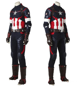 The Avengers Age Of Ultron Steve Rogers Captain America Cosplay Costume