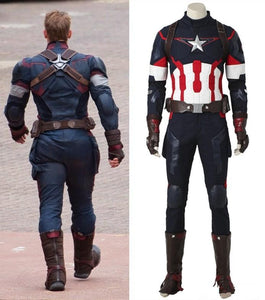 The Avengers Age Of Ultron Steve Rogers Captain America Cosplay Costume