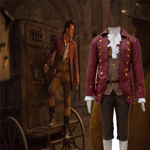 Custom-made 2017 Movie Cosplay Gaston Costume Party Halloween Costume